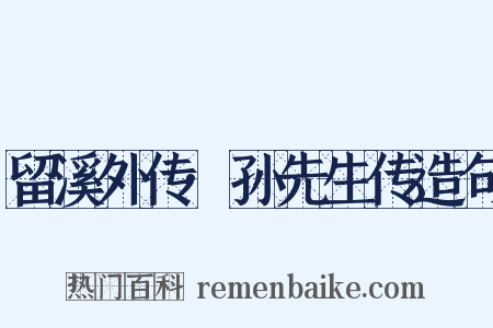 留溪外传·孙先生传造句是什么意思的图片